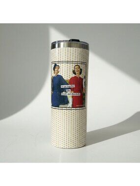 NIB Anne Taintor Stainless Steel Travel Tumbler 22-Ounce Drunk & Disorderly Lid